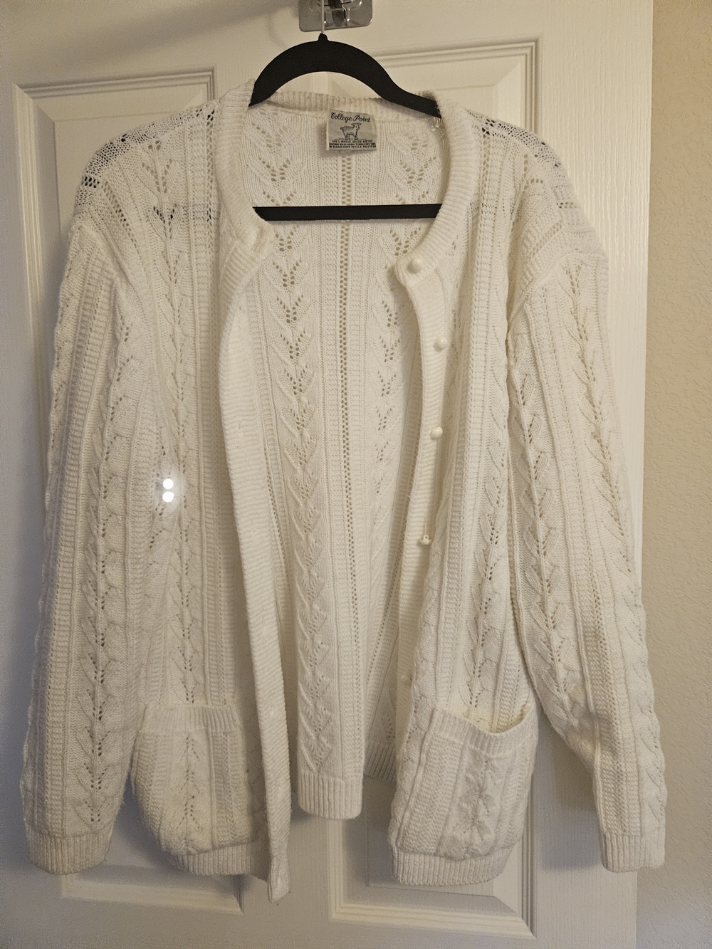 Vintage College Point Button Down Granny Cardigan